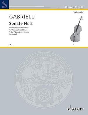 Bild des Verkufers fr Sonate A-Dur nr.2für Violoncello und Klavier zum Verkauf von AHA-BUCH GmbH