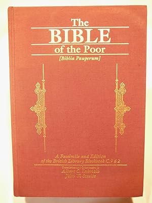 Image du vendeur pour The Bible of the Poor Biblia Pauperum: A Facsimile and Edition of the British Library Blockbook C.9 D.2 mis en vente par Prestonshire Books, IOBA