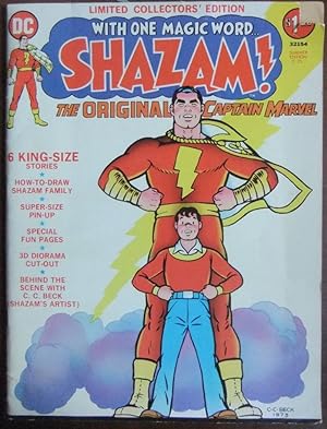 With one magic Word . Shazam! - The original Captain Marvel. Summer Edition C-21. 6 King-Size Sto...