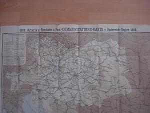 Artaria's Eisenbahn- u. Post-Communications-Karte von Oesterreich-Ungarn 1889