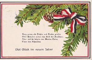 Image du vendeur pour Farbige Postkarte. Abgestempelt Hamburg 01.01.1926. mis en vente par Antiquariat Heinz Tessin