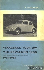 Bild des Verkufers fr Vraagbaak voor uw Volkswagen 1200: Coach, Convertible, Bedrijfswagens, Karmann Ghia 1954/1963 zum Verkauf von Klondyke