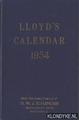 Seller image for Lloyd's Calendar 1954 for sale by Klondyke