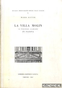 Imagen del vendedor de La Villa Molin di Vicenzo Scamozzi in Padova a la venta por Klondyke