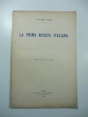 Bild des Verkufers fr La prima rivista italiana zum Verkauf von Coenobium Libreria antiquaria