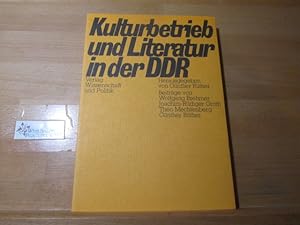 Seller image for Kulturbetrieb und Literatur in der DDR. [Verff. d. Konrad-Adenauer-Stiftung]. Hrsg. von Gnther Rther. Beitr. von Wolfgang Brehmer . for sale by Antiquariat im Kaiserviertel | Wimbauer Buchversand