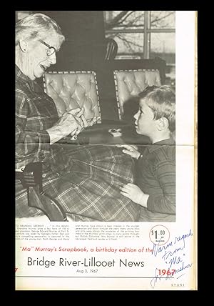 "Ma" Murray's Scrapbook, a Birthday Edition of the Bridge River-Lillooet News, Aug. 3, 1967 (Signed)