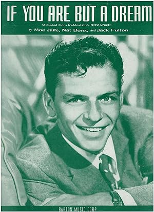 If You Are But A Dream (Adapted from Rubinstein's ROMANCE) - Frank Sinatra - Vintage Sheet Music