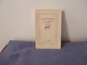 Catalogue des éditions de la nrf 30 juin 1959