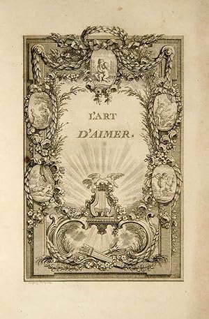 Seller image for L'Art d'aimer, et posies diverses de M. Bernard. / Suivi de: (DORAT:) Lettre de Zla, jeune sauvage , esclave a Constantinople. A Valcour, officier franois, prcde d?une lettre a Madame de C***, for sale by Harteveld Rare Books Ltd.