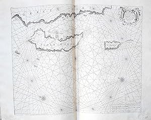 Carta Maritima dell'Isole di Corfu, Pachsu, et Antipachsu, e come entrar si possi in esse cossì d...