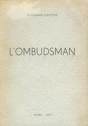 Seller image for L'ombudsman. for sale by Libreria Oreste Gozzini snc