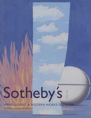 Seller image for Sothebys 2004 Impressionist & Modern Works on paper for sale by thecatalogstarcom Ltd