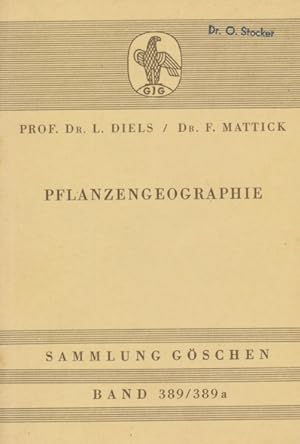 Pflanzengeographie. Fünfte, völlig neue bearbeitete Auflage von Fritz Mattick.