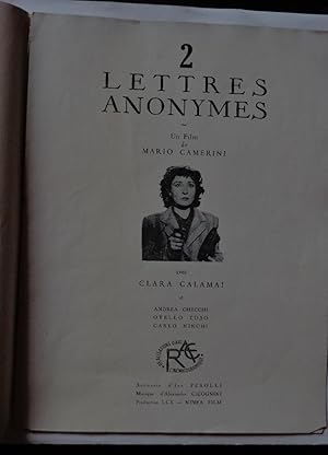 Synopsis Du Film Italien 2 Lettres Anonymes 1947