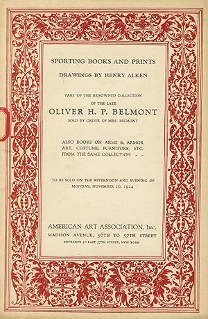 Sporting books and prints, drawings by Henry Alken, part of the renowned collection of the late O...
