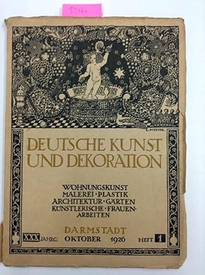 Bild des Verkufers fr Deutsche Kunst und Dekoration. XXX. Jg. Oktober 1926, Heft 1 zum Verkauf von Versand-Antiquariat Konrad von Agris e.K.