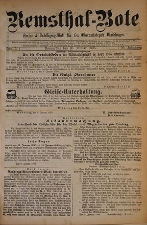 Remsthal-Bote. Amts- und Intelligenz-Blatt für den Oberamtsbezirk Waiblingen. 56. Jahrgang 1895 i...