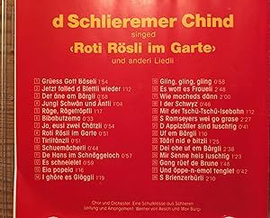 (CD) d Schlieremer Chind singed und anderi Liedli.