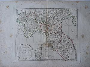  La Lombardie le Duché de Toscane l Etat de St. Siege et l Islede Corse par Robert de Vaugondy-De...