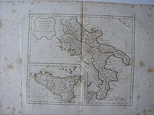  Royaume de Naples et de Sicile  par Robert de Vaugondy  par Robert de Vaugondy-Delamarché 1800