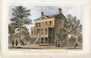 «Old cottage residence in 16th St. Near 3ª Av. 1861»Litografia de Sarony Major en 1862