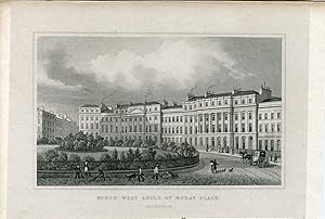 Escocia. North West Angle of Moray Place, Edinburgh, 1833