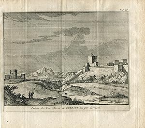 Granada. Palacio de los Reyes Moros de Granada por detrás. Van der Aa, 1707