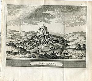 Cadiz. Hardales. Grabado Pieter van der Aa, 1707