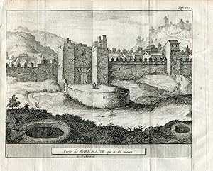 Port de Grenade qui a eté murée grabado por Pieter van der Aa.