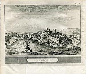 Cádiz. Settenil. Grabado por Pieter van der Aa en 1707