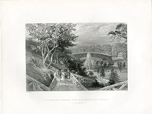 E.E.U.U. Fairmount Gardens, with the Schuykill bridge grab. Por J. Giles