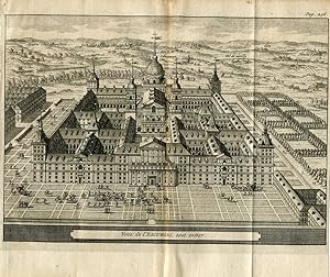 Veue de l'Escorial tout entier grabado por Pieter van der Aa.