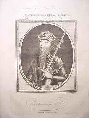 «Edward III. King of England & France» Grabado por John Goldar (Oxford,1729-Londres,1795)