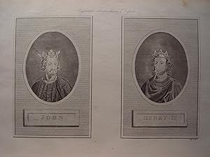 «John and Henry III» Grabado por Pass. Engravig for Ashburton s History of England.