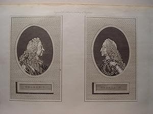 «George I and George II» Engravig for Ashburton s History of England.