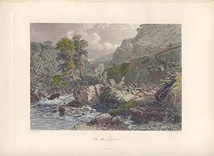 Estados Unidos. Massachusett. «On the Lynn» Dibujó Samuel Cook (1806-1859). Grabó John Godfrey (1...