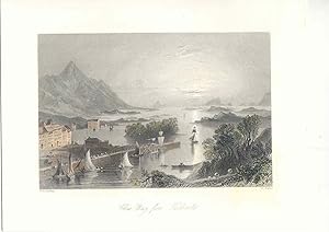 Estados Unidos. «Clew Bay from Wesport» Dibujó W.H. Barlett (1809-1854). Grabó Robert Wallis (179...