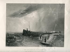 Inglaterra. Sussex. «The old pier at Littlehampton» gr. por J.Cousen obra A.W. Callcott