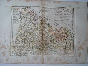  Flandre Francoise, Picardie et Artois Isle de France  par Robert de Vaugondy-Delamarché 1806