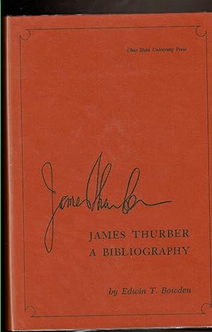 Seller image for JAMES THURBER: A Bibliography for sale by Circle City Books