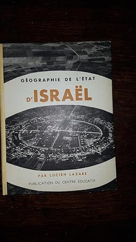 Imagen del vendedor de Gographie de l'Etat d'Isral a la venta por AHA BOOKS