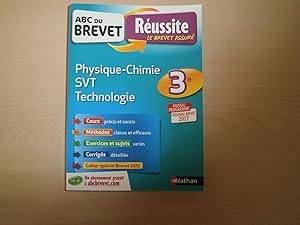 Image du vendeur pour ABC du BREVET Russite Physique-Chimie SVT Techno 3e mis en vente par Le temps retrouv