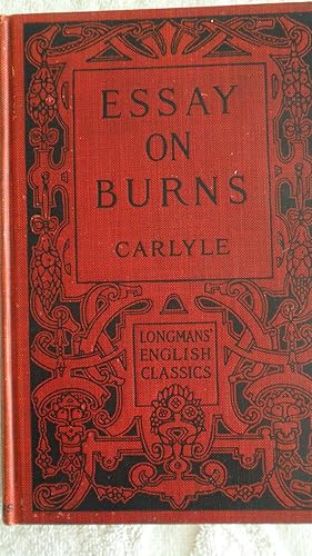 Seller image for Essay on Burns for sale by Ronmar Books