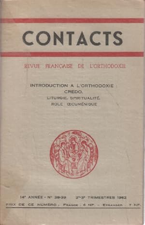 Revue française de l'orthodoxie / contact n° 38-39