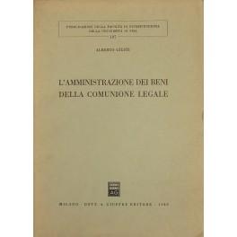 Bild des Verkufers fr L'amministrazione dei beni della comunione legale zum Verkauf von Libreria Antiquaria Giulio Cesare di Daniele Corradi