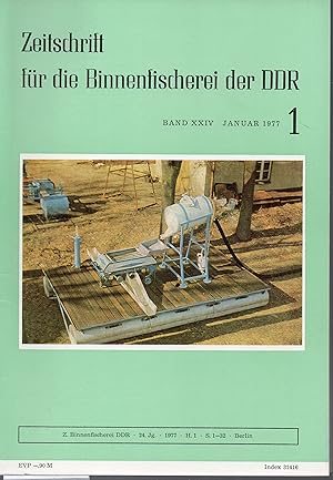 Zeitschrift für die Binnenfischerei der DDR 24.Jahrgang 1977 Hefte 1