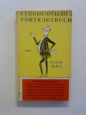 Imagen del vendedor de Vergngliches Vortragsbuch von Joseph Plaut. a la venta por Buecherhof