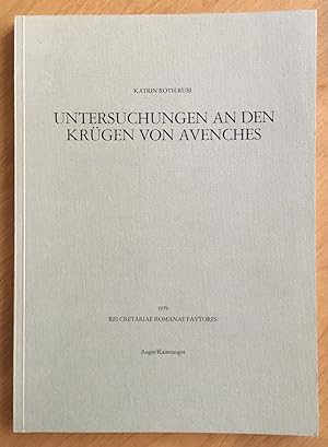 Untersuchungen an den Krügen von Avenches. (R.C.R.F. Acta, Supplementa, 3.).