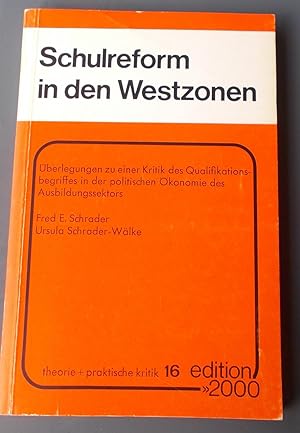 Seller image for Schulreform in den Westzonen for sale by Buchstube Tiffany